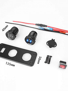 TDS TS-CAU52 Красный Разветвитель авто (Врезной)